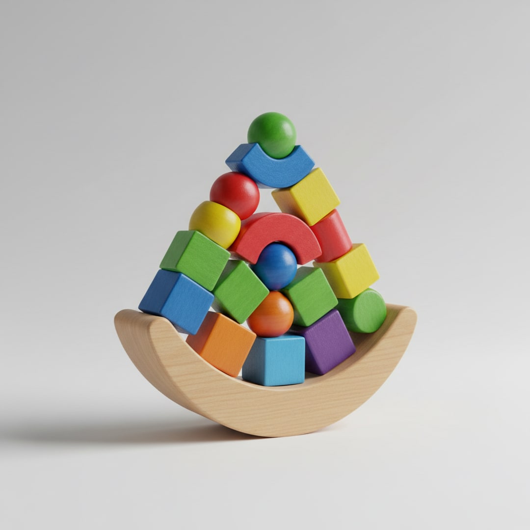 Wooden Balance Stacking Game